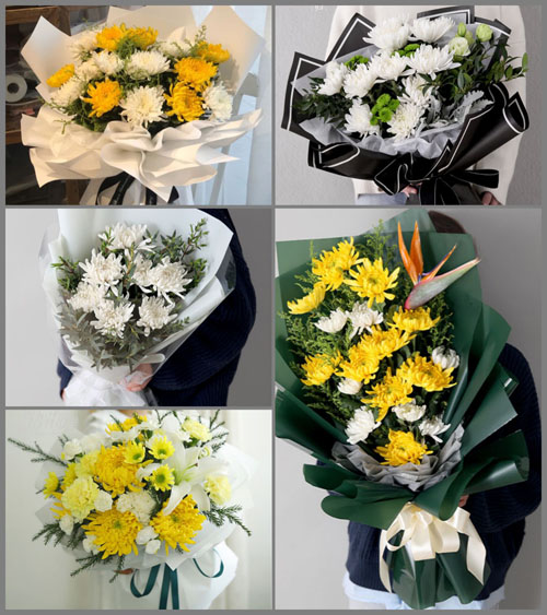 陕西渭南市富平县庄里镇白事花束代送